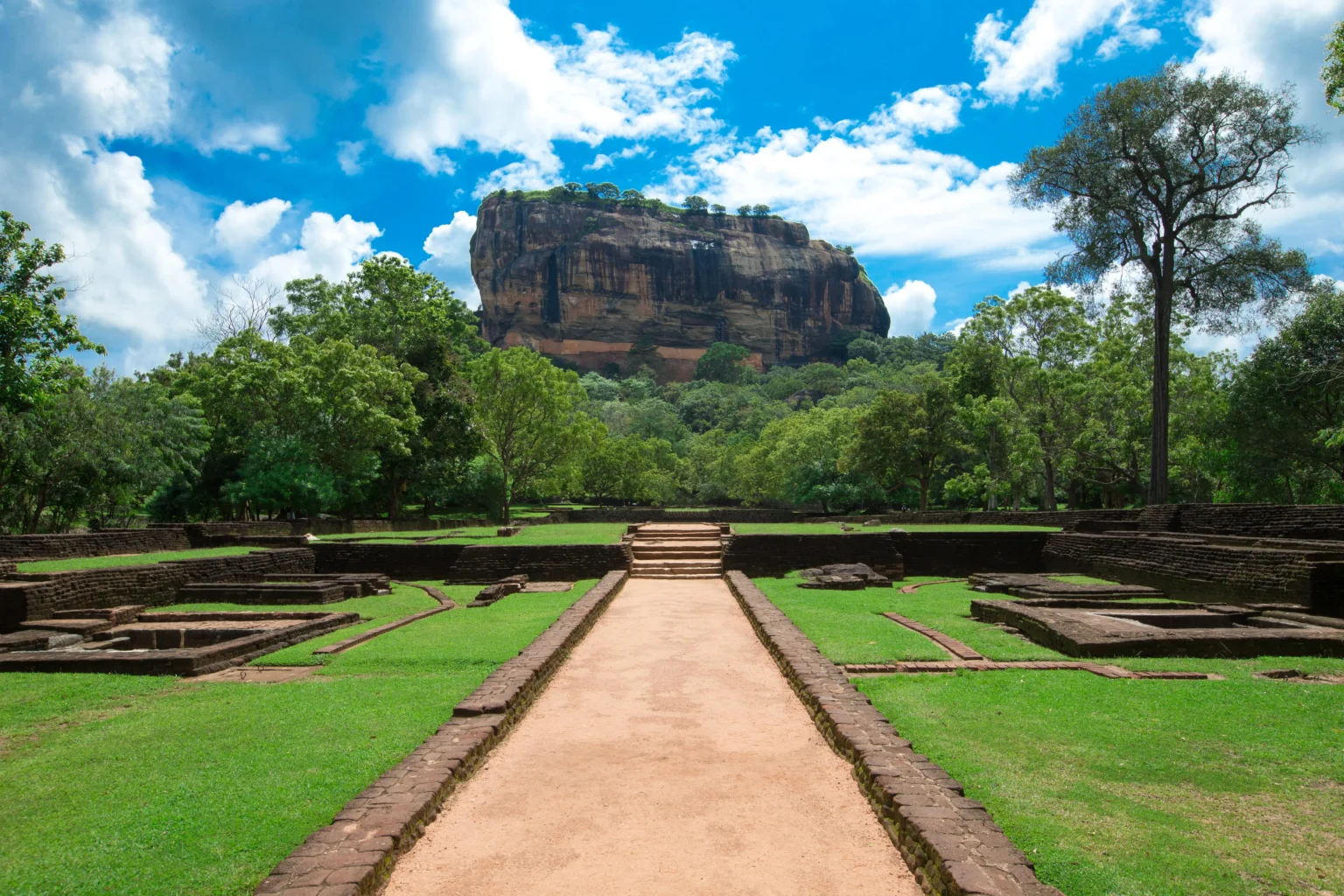 Sigiriya lion rock fortress in Sri Lanka